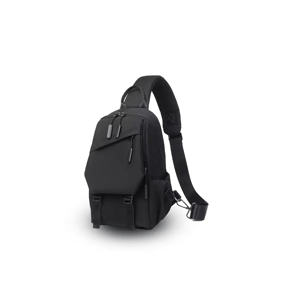 ZHCB01B_1 Small Zebra Crossbody Bag - Black - Image 1