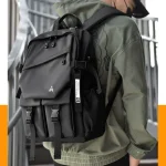 Fashionable Laptop and Travelling Black Backpack by Small Zebra - Image 2