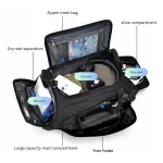 Zyrah Premium Duffel & Travel Bag with Shoe Compartment - Black - Image 2