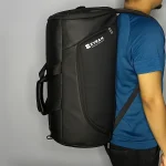 Zyrah Premium Duffel & Travel Bag with Shoe Compartment - Black - Image 4